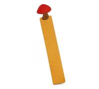Cute Mushroom PU Leather Bookmark, Yellow