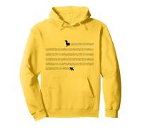 Cute Music Dachshund Weiner dog music notes art Pullover Hoodie