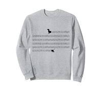 Cute Music Dachshund Weiner dog music notes art Sweatshirt