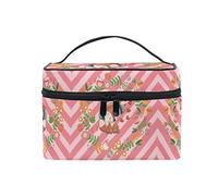 Cute Music Fox Cosmetic Bag Organizer Zipper Makeup Bags Pouch Toiletry Case for Girl Women