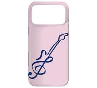 Cute Music Note Blue Shaped Guitar Case for iPhone 17 Pro Max