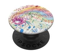 Cute Music Note Treble Clef Bass Vintage for Musicians PopSockets Adhesive PopGrip
