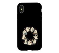 Cute Music Teacher Ghost Playing Instruments Band Halloween Case for iPhone X/XS