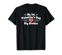 Cute My First Valentines Day as a Big Brother Boys Gift T-Shirt