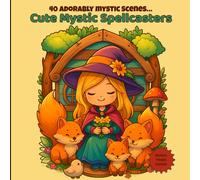 Cute Mystic Spellcasters: A Magical Coloring Book with Adorable Characters: Magical Coloring Pages with Сute Witches, Wizards, and Forest Friends