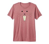 Cute Naked Mole Rat Face Halloween Costume Premium T-Shirt