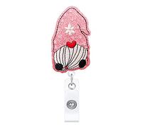 Cute Name Tag Holder 360 Retractable Felt Badge Reel Stretching Length 25.6'' for Kids Rewards Party Giveaways Badge Holders with Lanyard Clip Retractable Cute for Nurses Teachers Kid Women