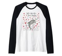 Cute Narwhal Lovers Gift Just A Girl Who Loves Narwhals Raglan Baseball Tee
