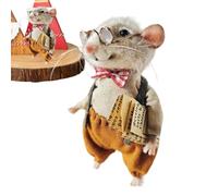 Cute Needle Felted Mou-se, Christmas Wool Felt Mou-se Ornament, Wool Felt Mice Plush Toy, Felt Mice Figurine for Halloween Christmas Decor