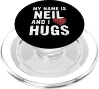 Cute Neil Needs Hugs Funny Jokes Boys Men Kids PopSockets PopGrip for MagSafe