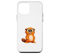 Cute Nerdy Cartoon Beaver Mascot Case for iPhone 12 mini