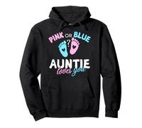 Cute Neutral Gender Reveal Auntie Pullover Hoodie
