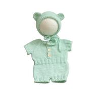 Cute Newborn Bear Photography Outfit Romper & Hat Set Lovely Costume for Memorable Moments for Boys Girls Baby Costume Props for Newborns Baby Outfit Set
