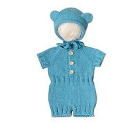 Cute Newborn Bear Photography Outfit Romper & Hat Set Lovely Costume for Memorable Moments for Boys Girls Baby Costume Props for Newborns Baby Outfit Set