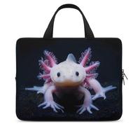 Cute Newt Axolotl Laptop Bag Sleeve Funny Tablet Case Protective Carry Bag Briefcase with Handle 17inch