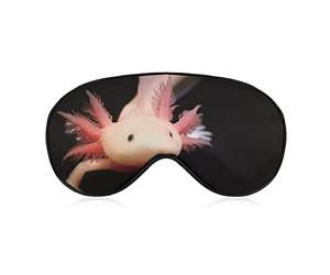 Cute Newt Axolotl Soft Eye Mask Cover Effective Shading Blindfold Comfort Sleep Mask with Elastic Adjustable Strap