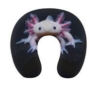 Cute Newt Axolotl Travel Pillow Soft Neck Pillow U Shaped Pillows Airplane Pillow for Home Office Camping