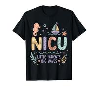 Cute NICU Nurse Little Patients Waves Humor Value Graphic T-Shirt
