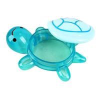 Cute Night Glow Large Turtles Storage Box, Mini Resin Animals, Luminescent Turtle Box For Storing Toys Home Decor, Resin Craft Turtle Figurines That Glow Storage Ornament for Desktop (Blue)