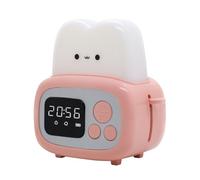 Cute Night Light LED Toast Bread Alarm Clock Night Light Rechargeable and Portable Nightlight Lamp Funny Toaster Lamp, Toast lamp Toast Light Cute Night Light LED Toast Bread Alarm Clock (C)