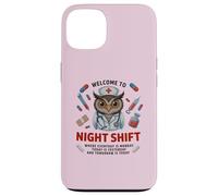 Cute NIGHT SHIFT Nurse Owl Life ER ICU NICU CVICU SICU Staff Case for iPhone 13