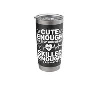 Cute Night Shift Nurse Skilled Overnight RN Stainless Steel Insulated Tumbler