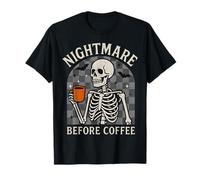 Cute Nightmare Before Coffee Halloween Shirt Funny Mug Gift T-Shirt