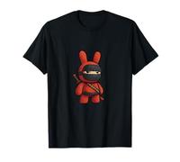 Cute Ninja Bunny Chibi Kawaii Japanese Warrior T-Shirt