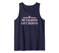 Cute No Crayon Left Behind Corps Squad Military Armed Forces Tank Top