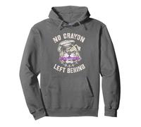 Cute No Crayon Left Behind Military Corps Armed Forces Humor Pullover Hoodie