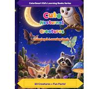 Cute Nocturnal Critters Coloring Book for Kids (ColorSmart Kid's Learning Books)