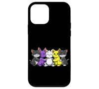 Cute nonbinary LGBTQ Cats Rainbow Pride Hug group Case for iPhone 12 mini