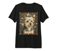 Cute Norfolk Terrier Arts and Crafts Style Premium T-Shirt