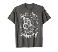 Cute NORMALIZE Sobriety Sober Matters AA Support Recovery T-Shirt