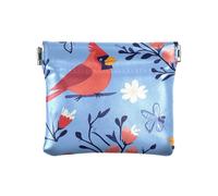 Cute Northern Birds Blue Women PU Leather Coin Purse Convenient Cosmetic Bags for Purse for Women Boys Girls