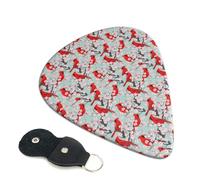 Cute Northern Cardinal Lover Guitar Pick Music For Teen Boys 6-Pack Guitar Picks - 0.46mm