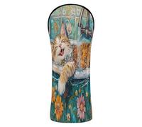 Cute Norwegian forests Cat Golf Covers Headcover with Interchangeable No. Tags for Driver Fairway Hybrid Wood