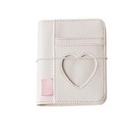 Cute Notebooks - Decorative Loose-Leaf Folder 100 Sheets Heart Design Notepad Artificial Leather Journal for Writing Note Taking List School College Work