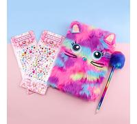 Cute Notepad Cartoon Notebook, Plush Diary for Kawaii Journals for Study Notes Fun Writing Drawing Scratch Pads, Back to School Supplies for Gifts Kids and Teachers 160 Pages