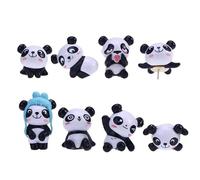 Cute Notice Board Push Pins,Wall Thumb Tacks,Drawing Map Pins,8Pcs Cute Panda Resin Pushpins Decorative Drawing Pins School Office Board Tacks