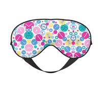 Cute Nurse Double Sided Sleep Mask Soft Comfortable Light Blocking Eye Cover for Night Rest