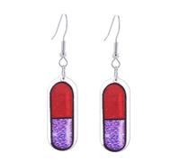 Cute Nurse Earrings Stethoscope Pills Medical Board Drop Dangle Earrings Acrylic Creative Doctor Nurse Earrings for Women Girl, Acrylic, No Gemstone