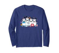 Cute Nurse Ghosts Halloween Medical Heroes Long Sleeve T-Shirt