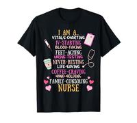 Cute Nurse Gift For Coffee Loving Nurse Women Nurse Apparel T-Shirt