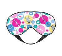 Cute Nurse Print Functionality Cozy Eye Mask Adjustable Strap Nap Night Travel Camping Yoga Relax