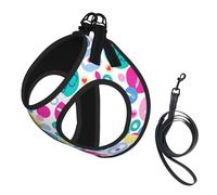 Cute Nurse Print Harness Leash Set For Cats And Dogs, Reflective Adjustable, Soft Breathable Mesh Vest With Escape-Proof Lead, For Small Pets And Kitten Puppies