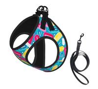 Cute Nurse Print Reflective Pet Leash Vest For Small Dogs & Cats, Adjustable Outdoor Walking Hiking Vest
