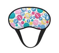 Cute Nurse Print Sleep Eye Mask Light Blocking Soft and Comfortable Night Eye Blinder for Women Men for Sleeping Travel Night Shift