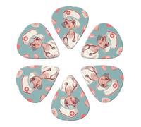 Cute Nurse Printed Guitar Picks -6 Pcs Guitar Picks Plectrum,Guitar Accessories,Electric Guitar Pick 0.46mm
