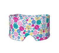 Cute Nurse Printed Sleeping Blindfold, Padded Ear Warmer Mask, Adjustable Head Wrap, for Deep Relaxation